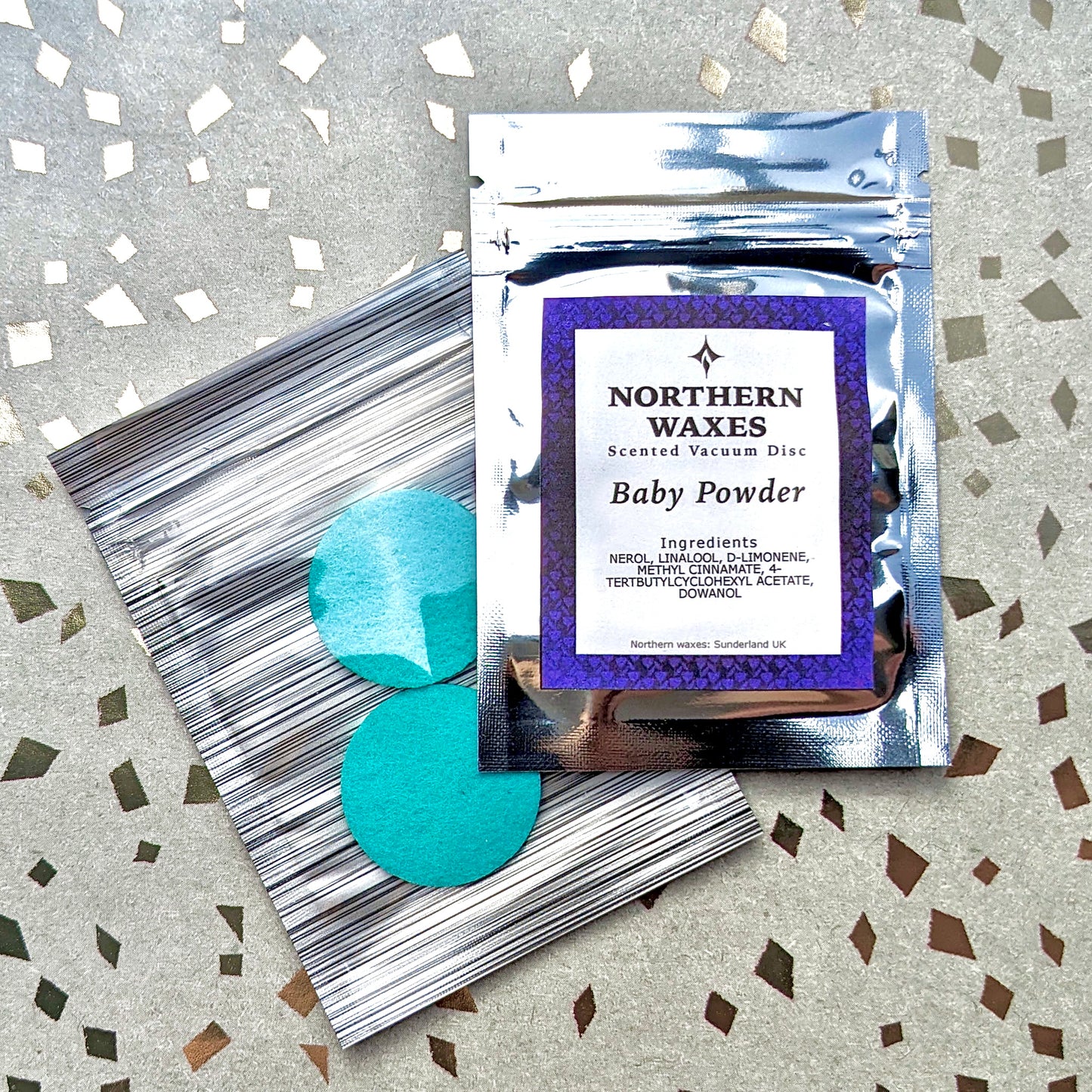 Baby Powder Scented Vacuum Discs by northernwaxes