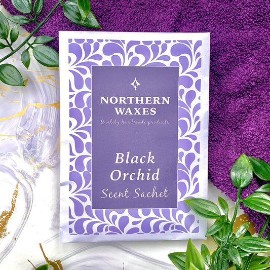 Black Orchid scented sachet / drawer liner northernwaxes