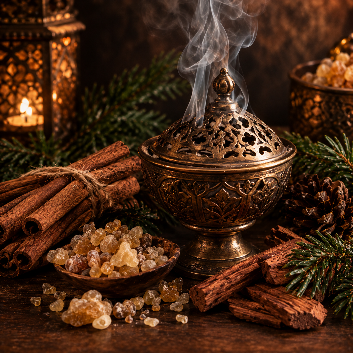 Cinnamon, Frankincense & Cedarwood