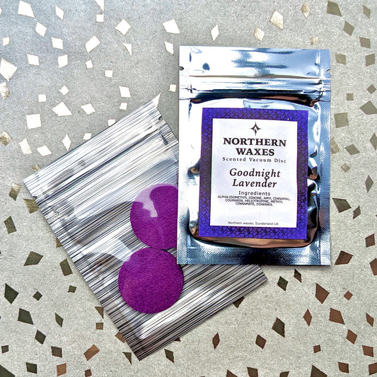 Goodnight Lavender scented vacuum discs by northernwaxes