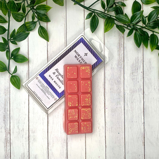 Raspberry & Vanilla scented wax melts northernwaxes