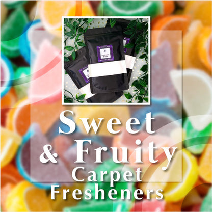 Sweet and fruity Carpet Freshener powders